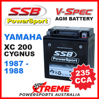SSB 12V V-SPEC DRY CELL 235 CCA AGM BATTERY YAMAHA XC200 XC 200 CYGNUS 1987-1988