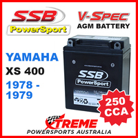 SSB 12V V-SPEC DRY CELL 250 CCA AGM BATTERY YAMAHA XS400 XS 400 1978-1979