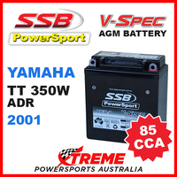 SSB 12V V-SPEC DRY CELL 85 CCA AGM BATTERY YAMAHA TT350W TT 350W ADR 2001