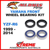 All Balls 25-1403 Yamaha YZF-R6 600cc 1999-2014 Front Wheel Bearing Kit