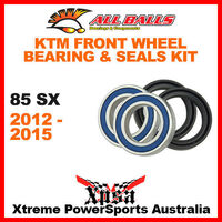 Front Wheel Bearing Seals Kit KTM 85 SX 85SX SX85 2012-2015 MX, All Balls 25-1406