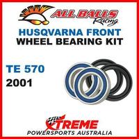 MX Front Wheel Bearing Kit Husqvarna TE570 TE 570 2001 Enduro, All Balls 25-1413