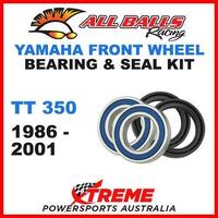 MX Front Wheel Bearing Kit Yamaha TT350 TT 350 1986-2001 Trail Bike Moto, All Balls 25-1444