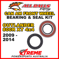 25-1516 ATV FRONT WHEEL BEARING KIT CAN AM OUTLANDER 800R XT 4X4 2009-2014