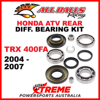 25-2012 HONDA TRX400FA 2004-2007 ATV REAR DIFFERENTIAL BEARING & SEAL KIT