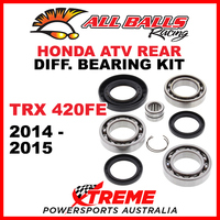 25-2079 HONDA TRX420FE 2014-2015 ATV REAR DIFFERENTIAL BEARING & SEAL KIT