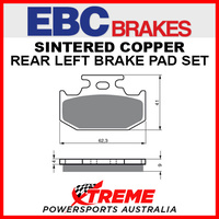 EBC for Suzuki RM250 1991-1995 Sintered Copper Rear Brake Pad FA152R