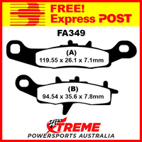 Kawasaki KVF650 Brute Force 4x4 05-11 EBC Sintered Copper Front Right Brake Pads, FA349R