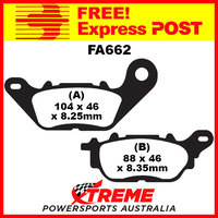 Yamaha YZF-R3 15-16 EBC Organic Rear Brake Pads, FA662