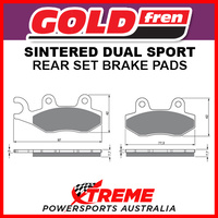 Goldfren Husqvarna TE410 96 Sintered Dual Sport Front Brake Pad GF002-S3