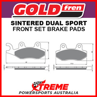Goldfren Yamaha TT-R230 05-17 Sintered Dual Sport Front Brake Pad GF002-S3