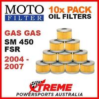 10 PACK MX MOTO FILTER OIL FILTERS GAS GAS SM450 SM 450 FSR 2004-2007 SUPERMOTO