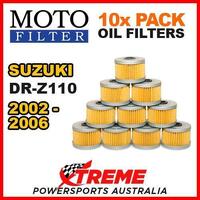 10 PACK MX MOTO FILTER OIL FILTERS For Suzuki DRZ110 DRZ 110 DR-Z110 2002-2006