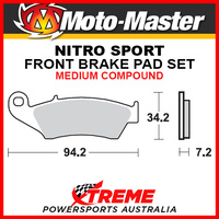 Moto-Master Honda CRF125F 2014-2018 Nitro Sintered Hard Front Brake Pad 093421