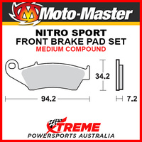 Moto-Master for Suzuki DRZ400SM 2006-2018 Nitro Sintered Hard Front Brake Pad 093421