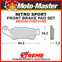 Moto-Master Honda CR250R 1995-2007 Nitro Sport Sintered Medium Front Brake Pad 093422