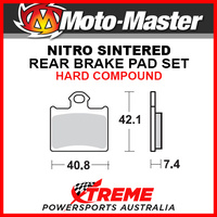 Moto-Master Husqvarna CR65 2011-2012 Nitro Sintered Hard Rear Brake Pad 096721