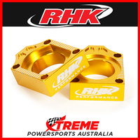RHK MX AXLE BLOCK KIT GOLD KAWASAKI KX 125 250 KX125 KX250 2004-2012 MOTO BIKE
