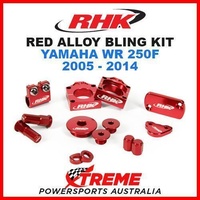 RHK MX RED ALLOY BLING KIT YAMAHA WR250F WR 250F WRF250 2005-2014 DIRT BIKE