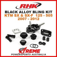 RHK MX BLACK ALLOY BLING KIT KTM SX SXF 125 250 350 450 505 2007-2012 DIRT BIKE