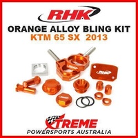 RHK MX ORANGE ALLOY BLING KIT KTM 65SX SX65 65 SX 65cc 2013 DIRT BIKE MOTOCROSS