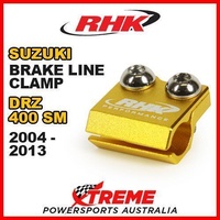 RHK MX GOLD BRAKE LINE CLAMP MOTOCROSS for Suzuki DRZ400SM DRZ 400SM 400 SM 04-2013