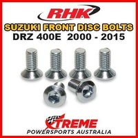 RHK FRONT HEAVY DUTY BRAKE DISC BOLT SET for Suzuki DRZ400E DRZ 400E 2000-2015 MOTO