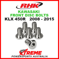 RHK MX FRONT HEAVY DUTY BRAKE DISC BOLT SET KAWASAKI KLX450R KLX 450R 2008-2015