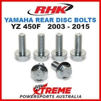 RHK MX REAR HEAVY DUTY BRAKE DISC BOLT SET YAMAHA YZ450F YZF450 2003-2015 MOTO