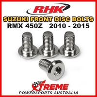 RHK MX FRONT HEAVY DUTY BRAKE DISC BOLT SET for Suzuki RMX450Z RMX 450Z 2010-2015