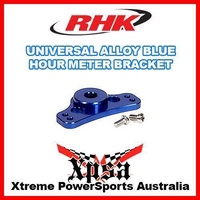 RHK UNIVERSAL BILLET ALLOY HOUR METER BRACKET ANODIZED BLUE DIRT BIKE MX