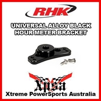 RHK UNIVERSAL BILLET ALLOY HOUR METER BRACKET ANODIZED BLACK DIRT BIKE MX