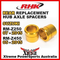 RHK REPLACEMENT AXLE SPACER REAR for Suzuki RMZ250 07-2015 RMZ450 05-2015 GOLD MX