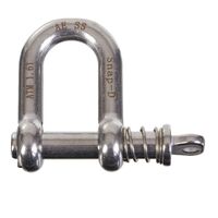 Snap-D 10mm D Shackle 304 Stainless Steel Max Load 1070Kg Towing Boat Trailer