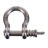 Snap-D 8mm Bow Shackle 304 Stainless Steel Max Load 670Kg Towing Boat Trailer