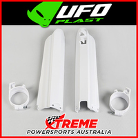 UFO White Fork Guards Protectors with Guides for Yamaha YZ400F YZF400 1998-1999
