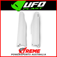 UFO White Front Fork Protectors Guards for Yamaha YZ125 2005 2006 2007