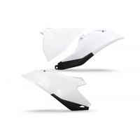 UFO White Rear Side Panels w/ Left Airbox Cover for Gas Gas EC 250 2021-2023