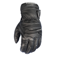 Motodry Black Thredbo Winter Leather Gloves