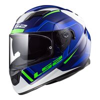 LS2 FF320 Stream Evo Axis White/Blue Full Face Helmet