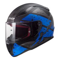 LS2 FF353 Rapid Deadbolt Matte Black/Blue Full-Face Road Helmet