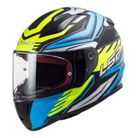 LS2 FF353 Rapid Gale Matte Blue/Black/Fluo Yellow Full-Face Road Helmet