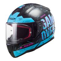 LS2 FF353 Rapid Player Black/Sky Blue Full-Face Road Helmet