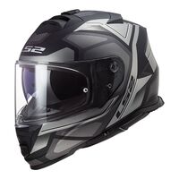 LS2 FF800 Storm Faster Matte Black/Titanium Full-Face Road Helmet
