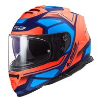 LS2 FF800 Storm Faster Matte Fluo Orange Full-Face Road Helmet