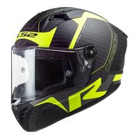 LS2 FF805C Thunder Carbon Racing Matt Hi-Vis/Yellow Full-Face Road Helmet
