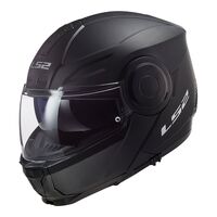 LS2 FF902 Scope Solid Matte Black Flip Front Full-Face Road Helmet