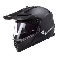 LS2 MX436 Pioneer Evo Matte Black Adventure Helmet