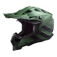 LS2 MX700 Subverter Evo Cargo Matte Green / Black Off Road Helmet