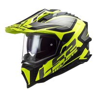 LS2 MX701 Explorer Alter Matte Black / Hi-Vis Adventure Helmet